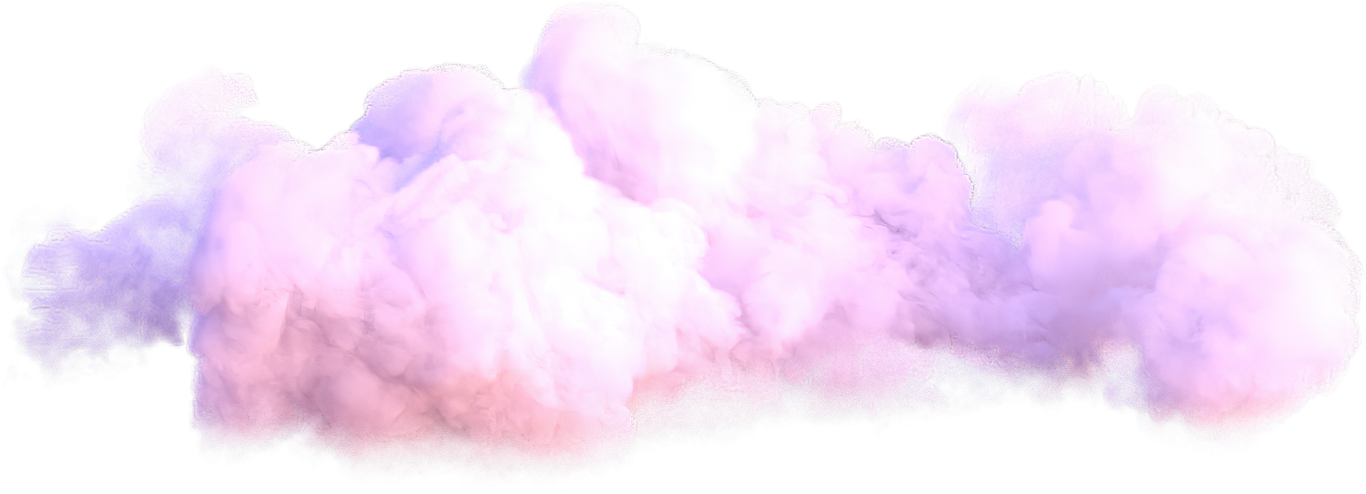 Realistic pink cloud.